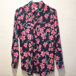 Lilly Pulitzer Kapri Pink Floral Shirt